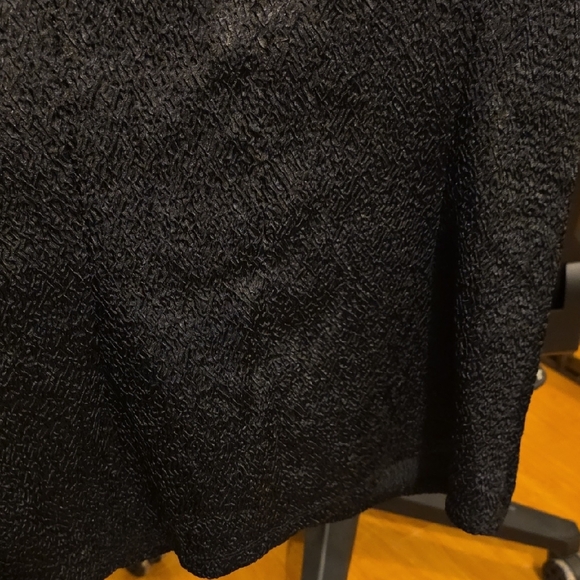 Allison Daley Black Textured Short Sleeve Top - Picture 5 of 5